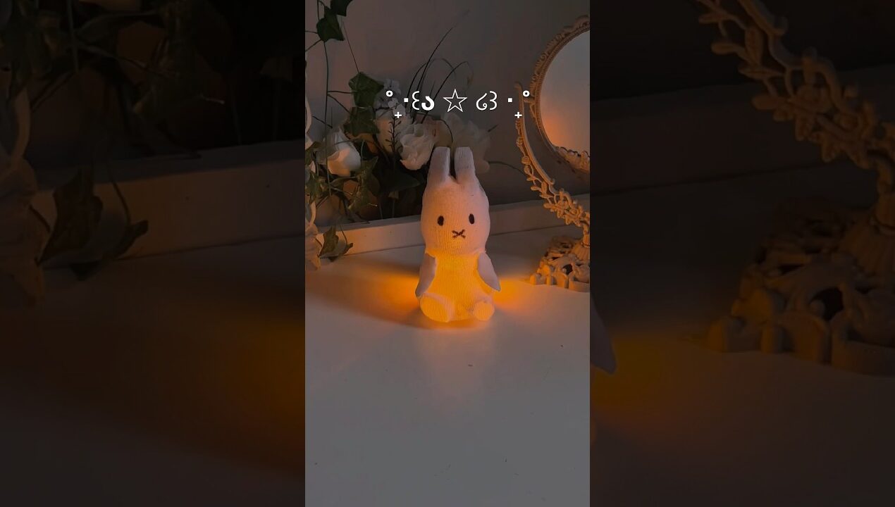 Free DIY Miffy lamp from a plastic bottle 🥹🐰 #miffy
