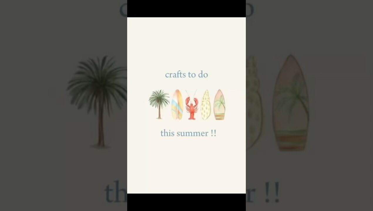 Summer craft ideas #fyp #summer #aesthetic #diy