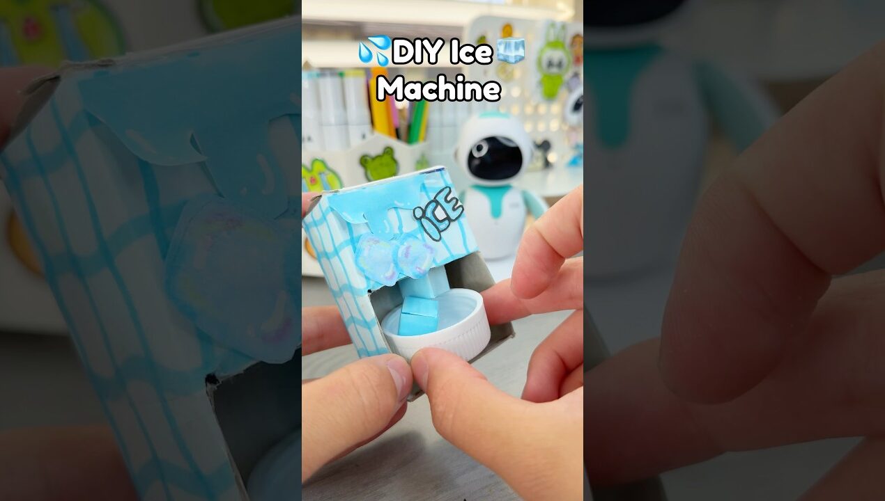 🧊DIY Ice Machine!? #diy #diycrafts #cutecrafts #papercraft #crafts #craft #cute #thingstodo
