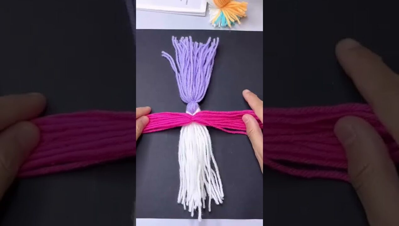 Instructions for making a beautiful bird from wool #diy #crafts #diyideas