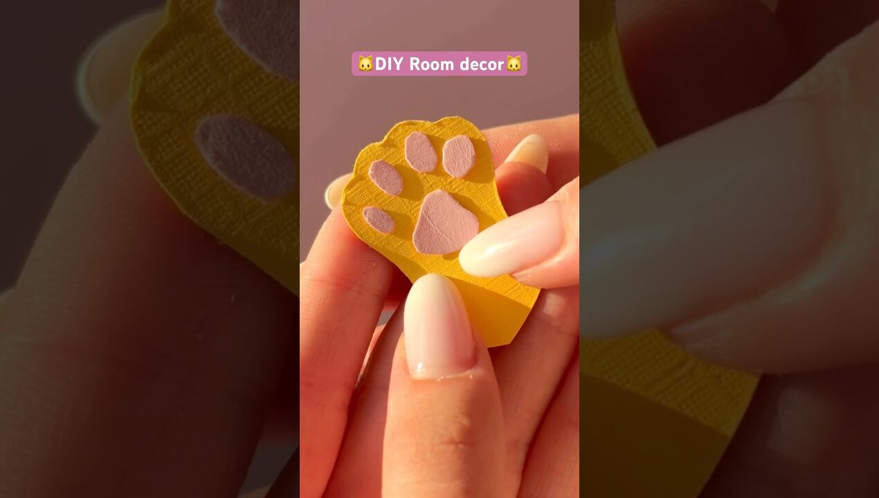 Cute room decor idea🐱 #diy #cat #roomdecor #tutorial