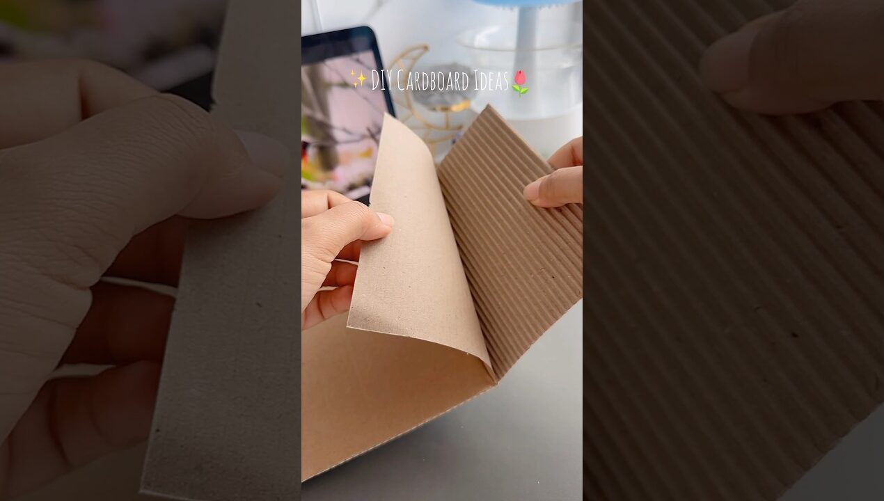 Easy DIY Cardboard Ideas 🌷✨#shorts #art #diy #muktaartandcraft #youtubeshorts_sad
