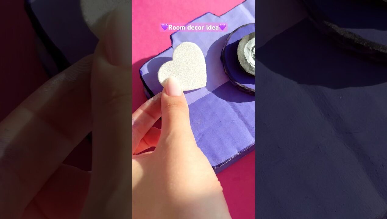 Room decor idea💜 DIY pencil holder✨