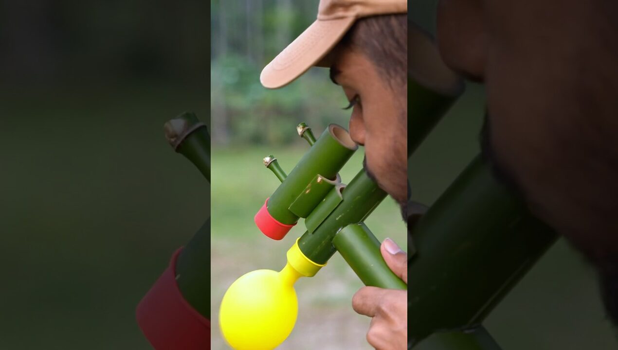 DIY Cute Bamboo Toys with Balloons #craft #ideas #bamboo