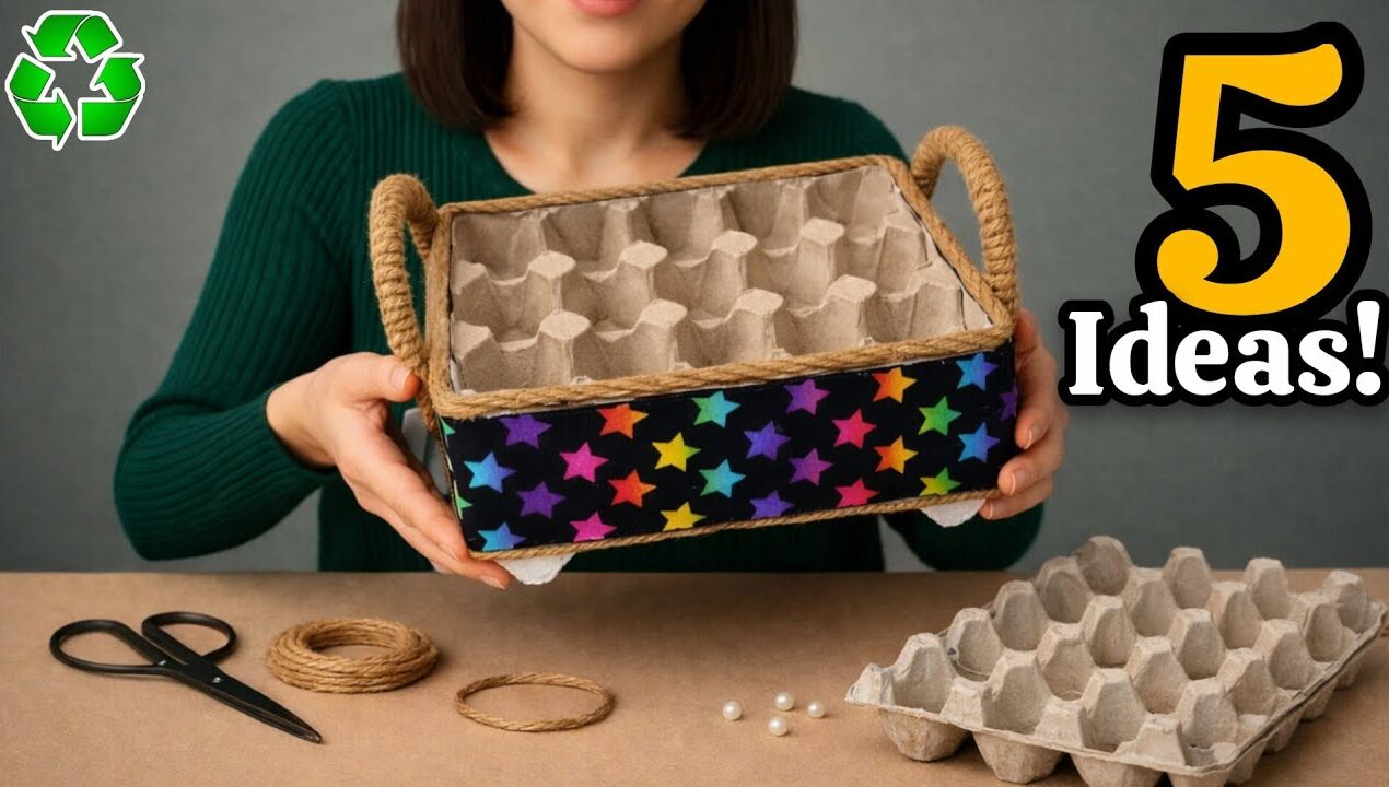 Super Beautiful but Low-Cost! 5 Best DIY Space-Saving Craft Ideas from Waste Material ♻️#2026