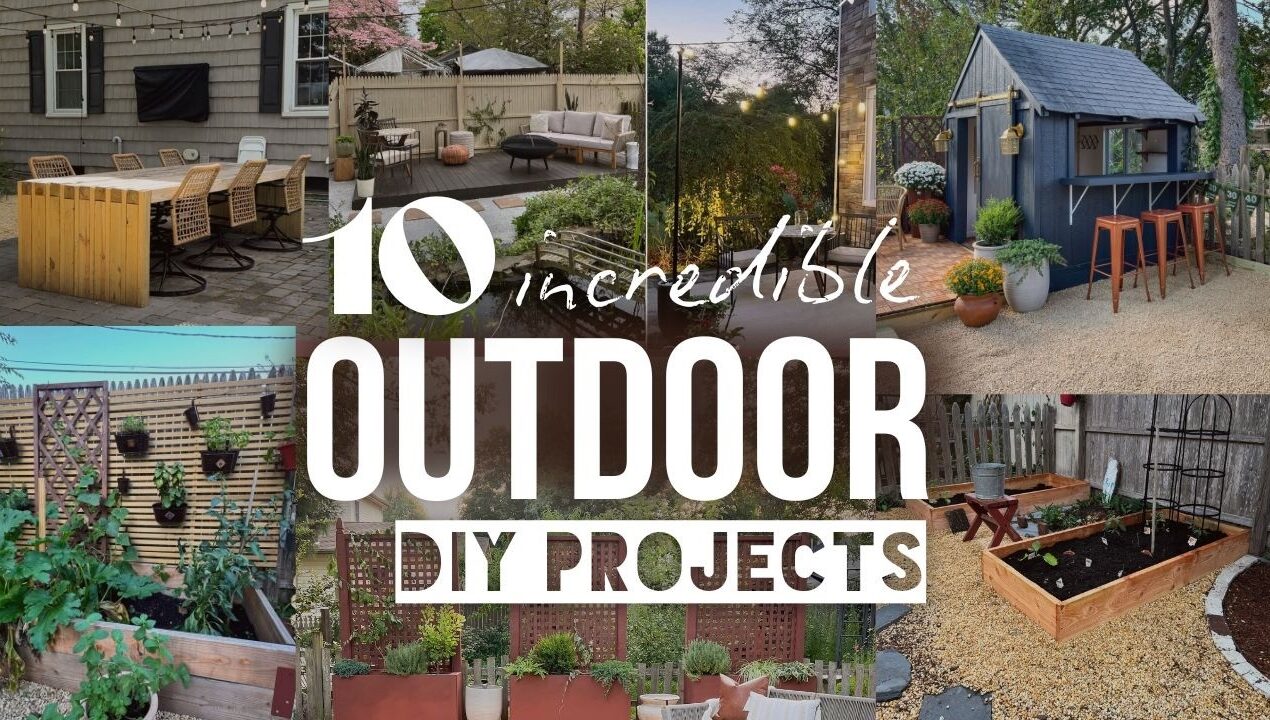These 10 Outdoor Projects changed my entire Backyard | outdoor project ideas #diyprojects #backyard
