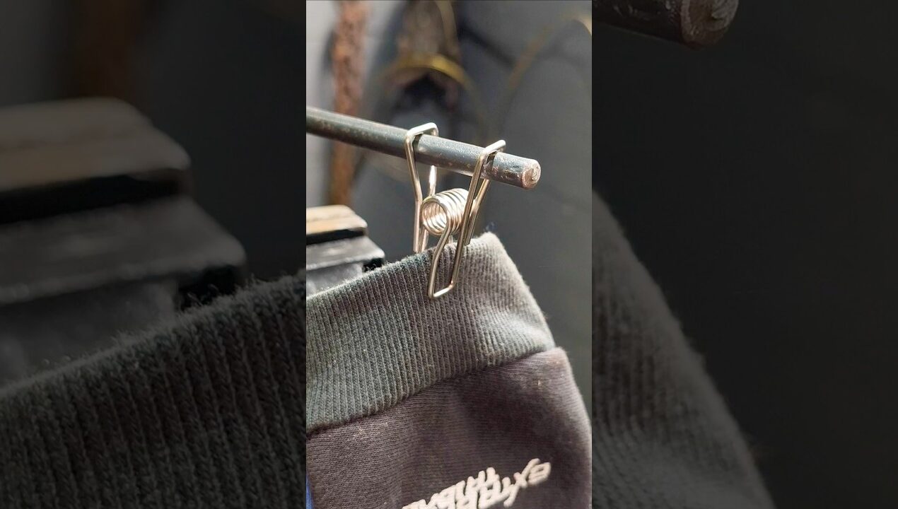 make clothes pins using stainless steel wire #diy #crafts #ideas