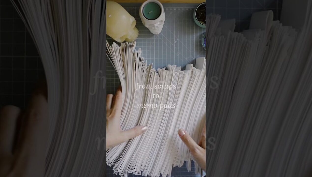 Don’t waste your paper scraps #papercraft #stationery #reuse