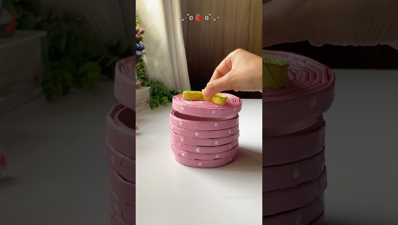 DIY Aesthetic Box with Paper #shorts #diy #viralshorts #homedecor #papercraft #craft #fyp #trending