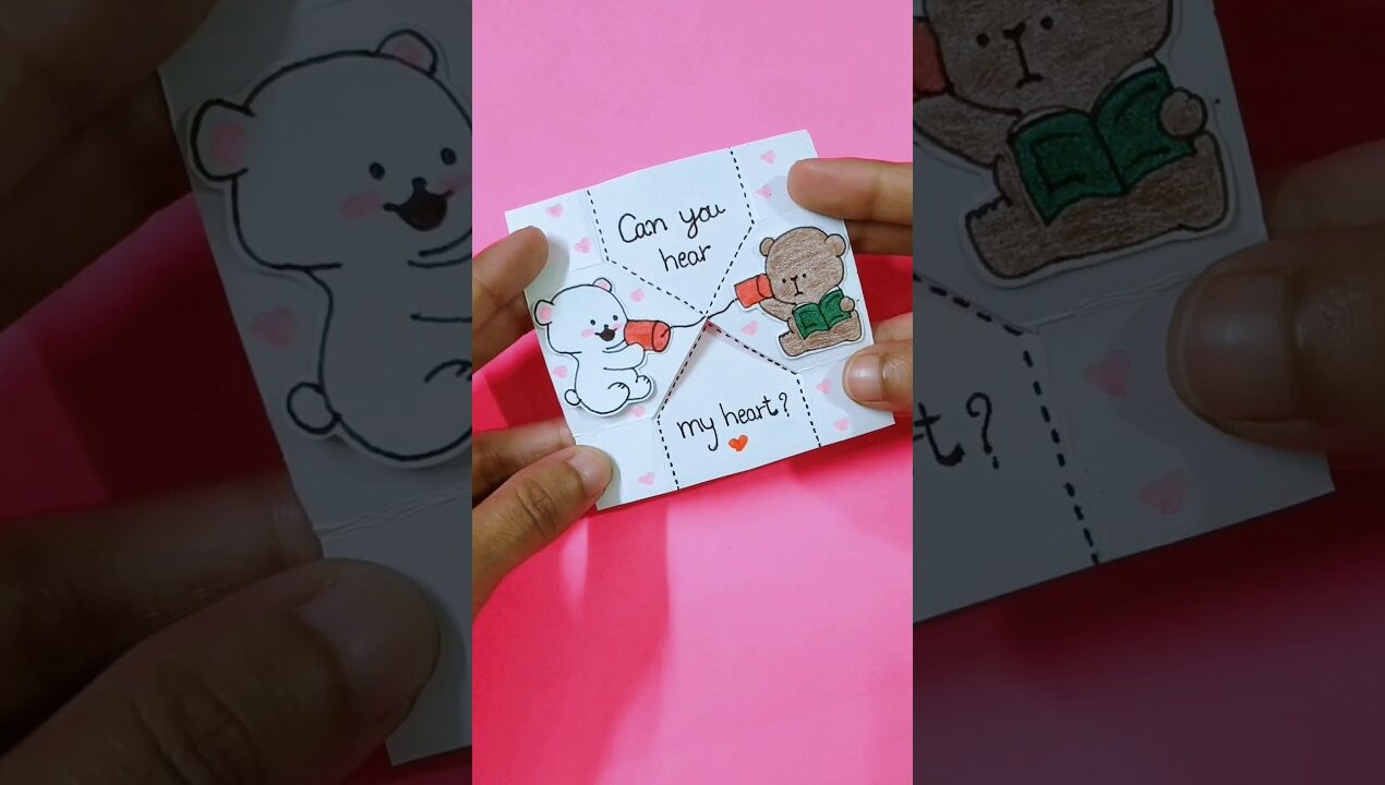 DIY cute magic card ❤️ cute card idea✨ #shorts #youtubeshorts #diy #adorablecrafts #artandcraft #art