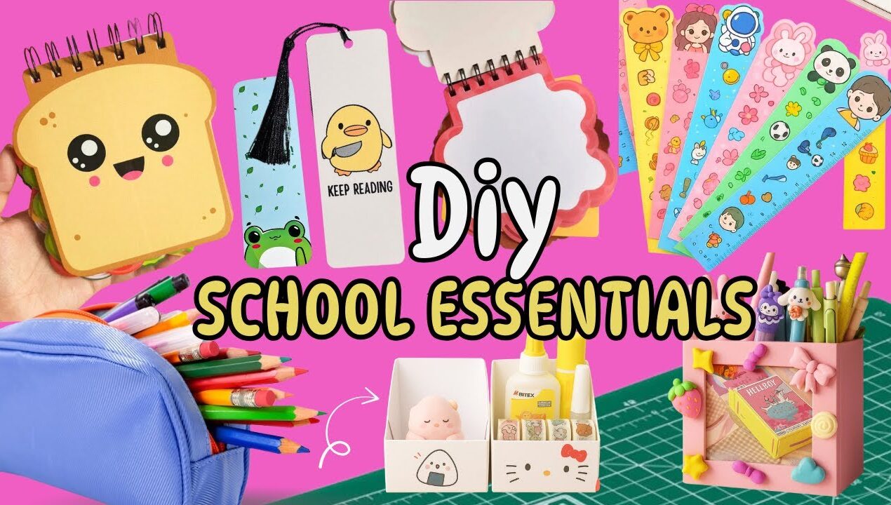 7 Back to School Crafts! 🎒📚Creative DIY Projects for Students | school Assential | stationery diy