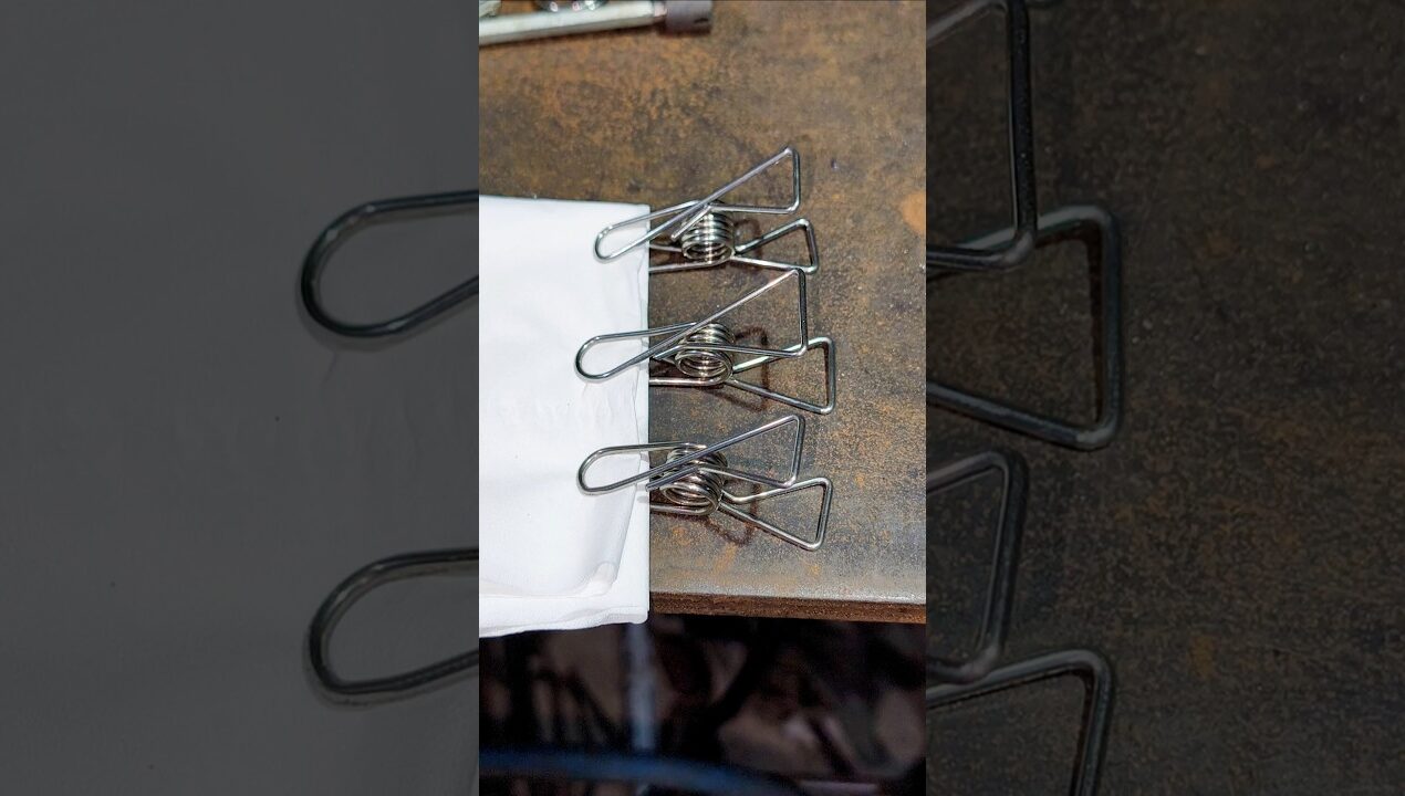 how to make clothes pins using stainless steel wire #diy #crafts #ideas