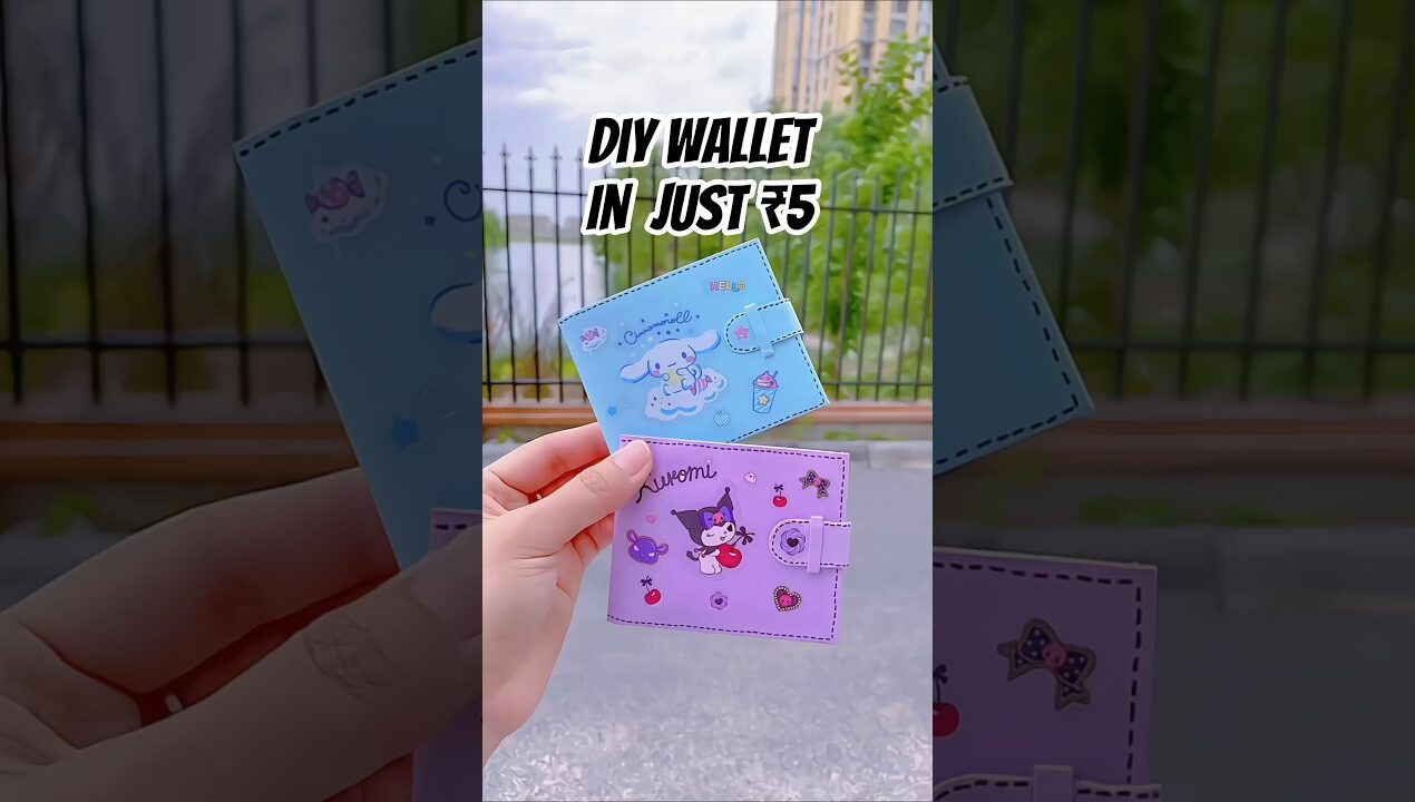 Diy ₹5 Wallet | Diy stationary in just ₹5 Only #diy #papercraft #craft #satisfying #art