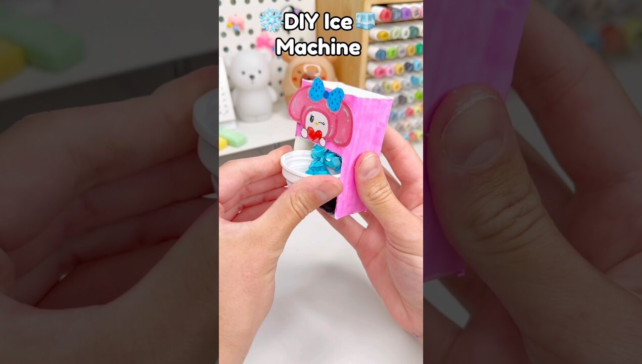 🧊DIY Ice Maker❄️!?  #papercrafts #cutecrafts #diycrafts #diy #crafts #craft