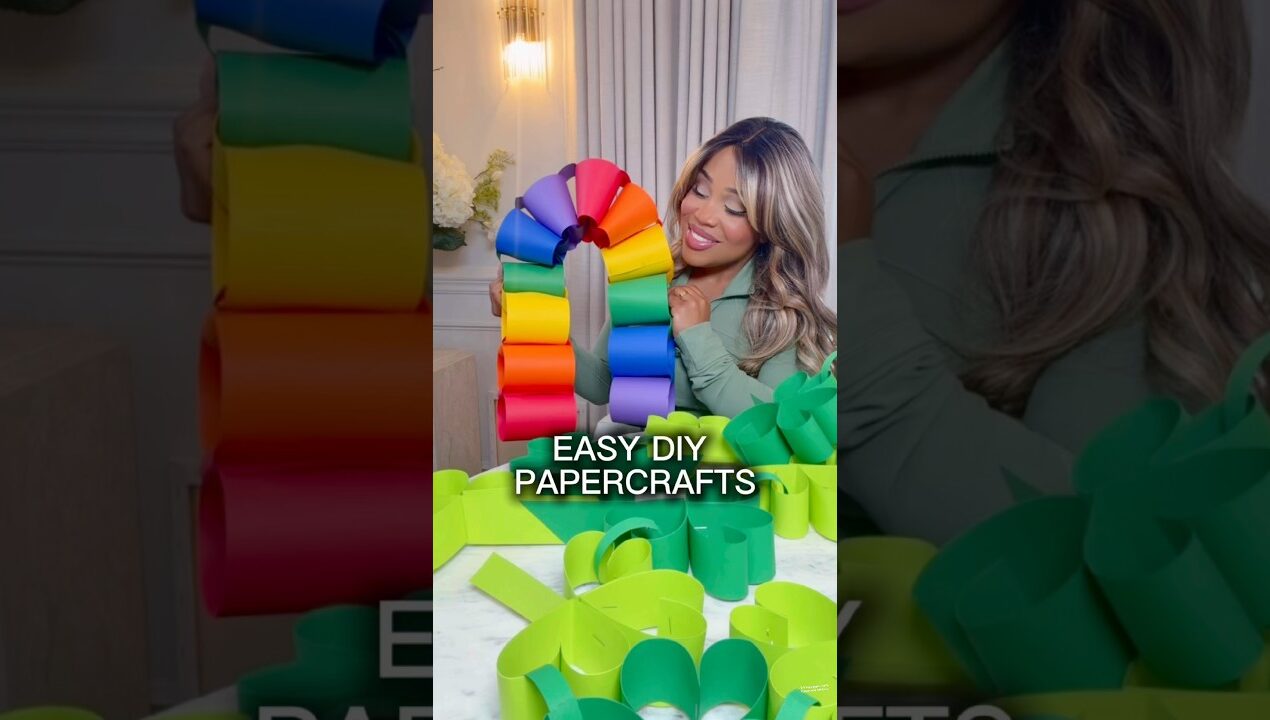 Easy DIY paper crafts you have to try! 🍀#DIY #papercraft #diytutorial #craftsforkids #momlife