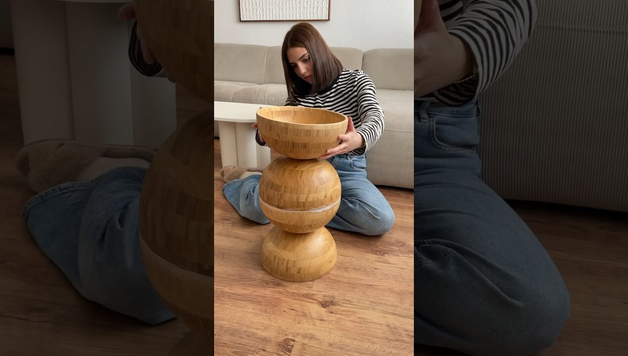 IKEA HACK SIDE TABLE 🤍 #ikeahack #diy #diyideas #easydiy