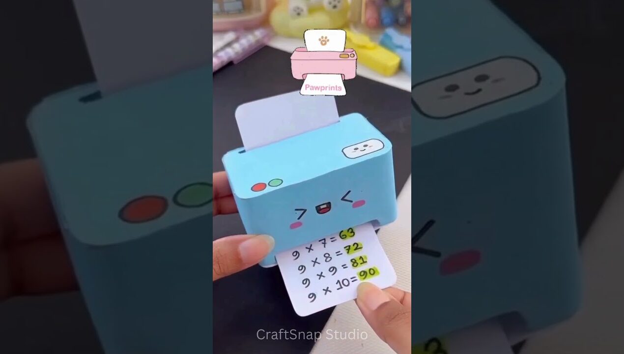 DIY Cute Mini Printer Machines ✨ | Fun Craft Ideas! #DIY #Crafts #MiniPrinter