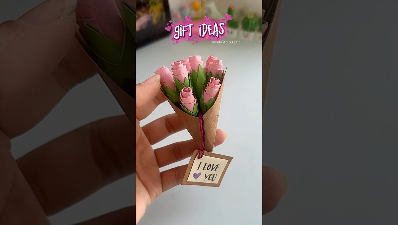DIY Gift Ideas💐✨#shorts #art #diy #craft #muktaartandcraft #youtubeshorts