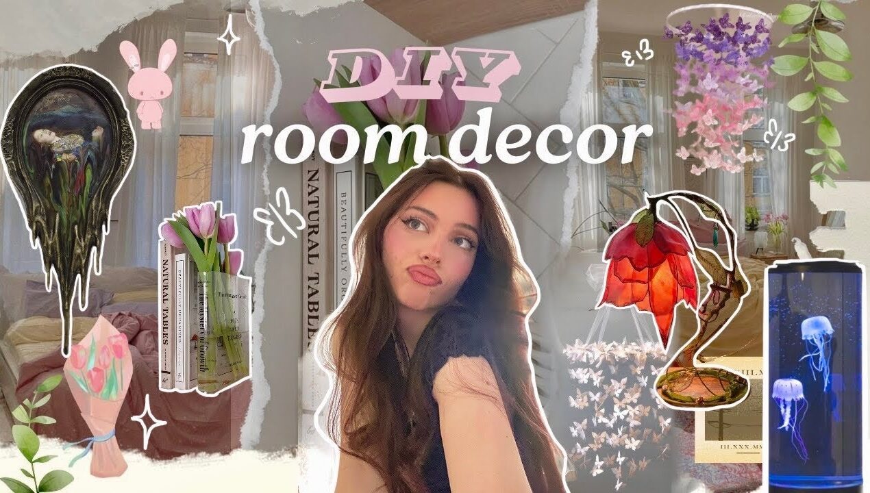 Making cute DIY room decor 🌷 7 cheap ideas for a Pinterest room ᡣ𐭩₊ ⊹