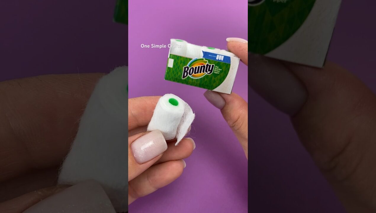 Diy Bounty paper towels #diy #papercraft #easycraft #crafts #diycrafts