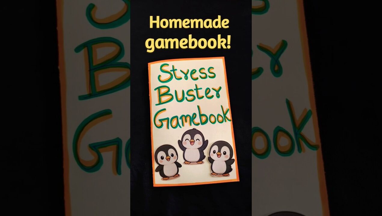 DIY Homemade Stress Buster Game Book 😲🌈best out of waste/easy craft ideas/paper craft #shorts #craft