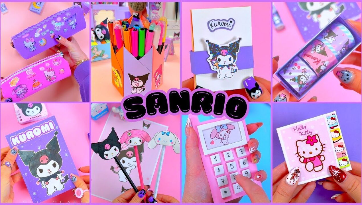 30 DIY – SANRIO SCHOOL SUPPLIES IDEAS – SUPER CUTE and EaSy