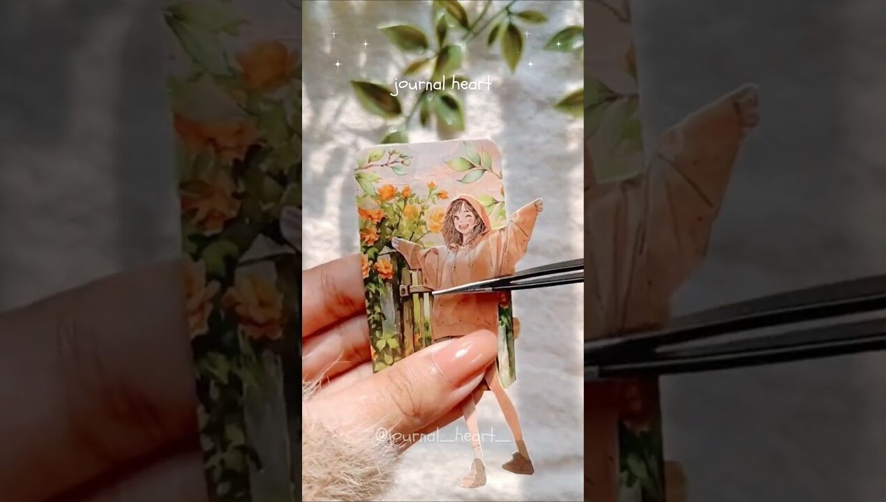 🧡🍹⋆.˚ Veendum ഒരു mini journaling ചെയ്തലോ?#journalheart #ideas #sticker #diy #pinterest #aesthetic
