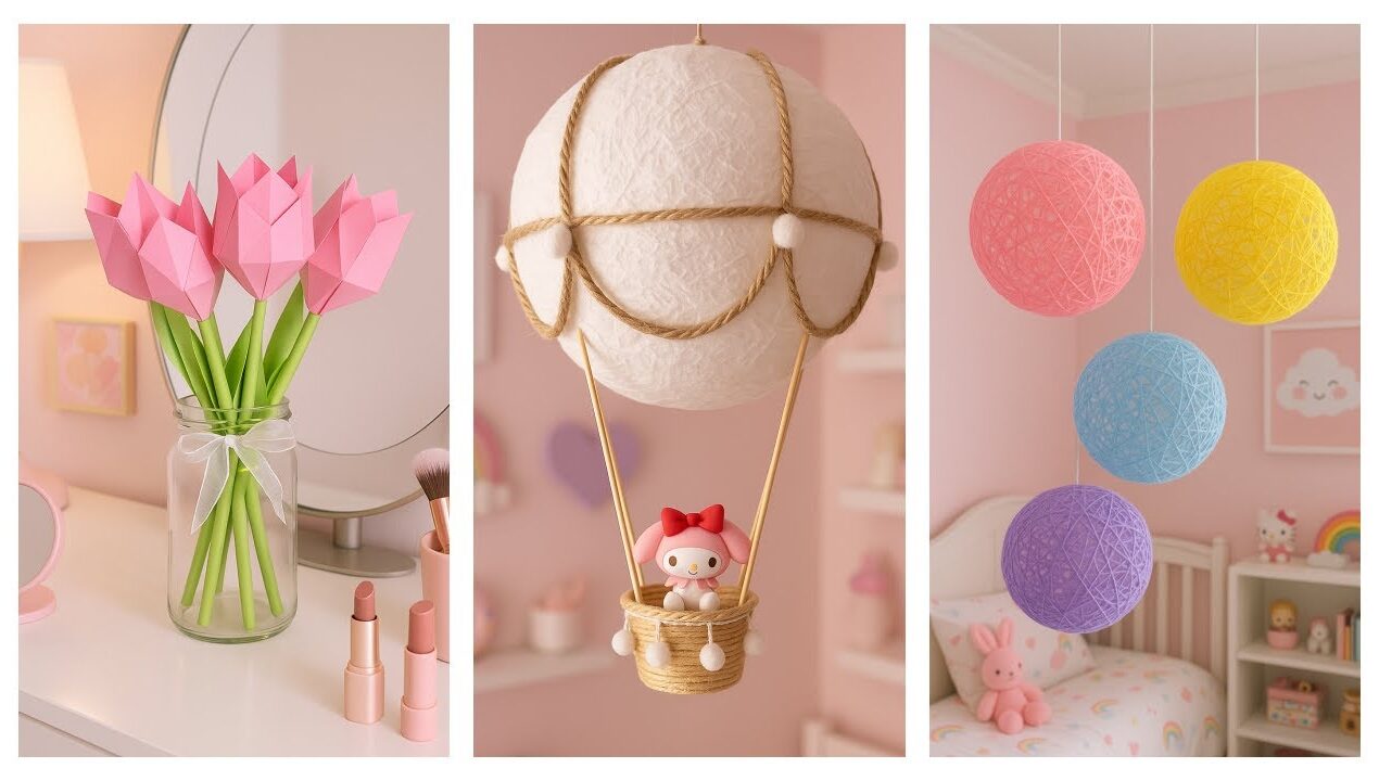 10 DIY – CUTE ROOM DECOR IDEAS YOU WILL LOVE 🩷 #roomdecor