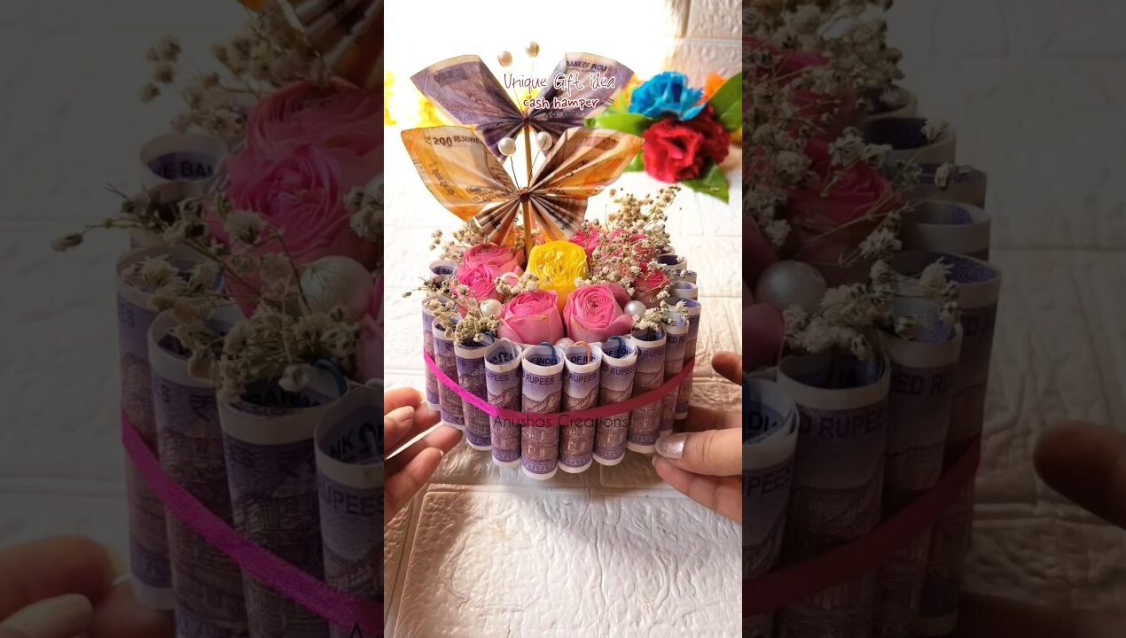 Butterfly Cash Hamper DIY | Cash Gift Presentation Idea for Birthday / Anniversary #shorts #diyides
