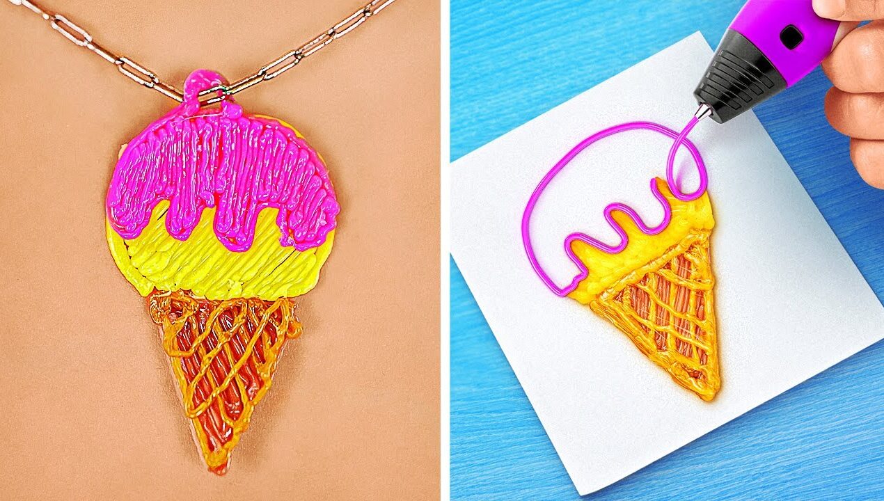 COOL 3D PEN CRAFTS || Homemade Ideas, Repair Tips and DIY Jewelry with 3D Pen by 123 GO!