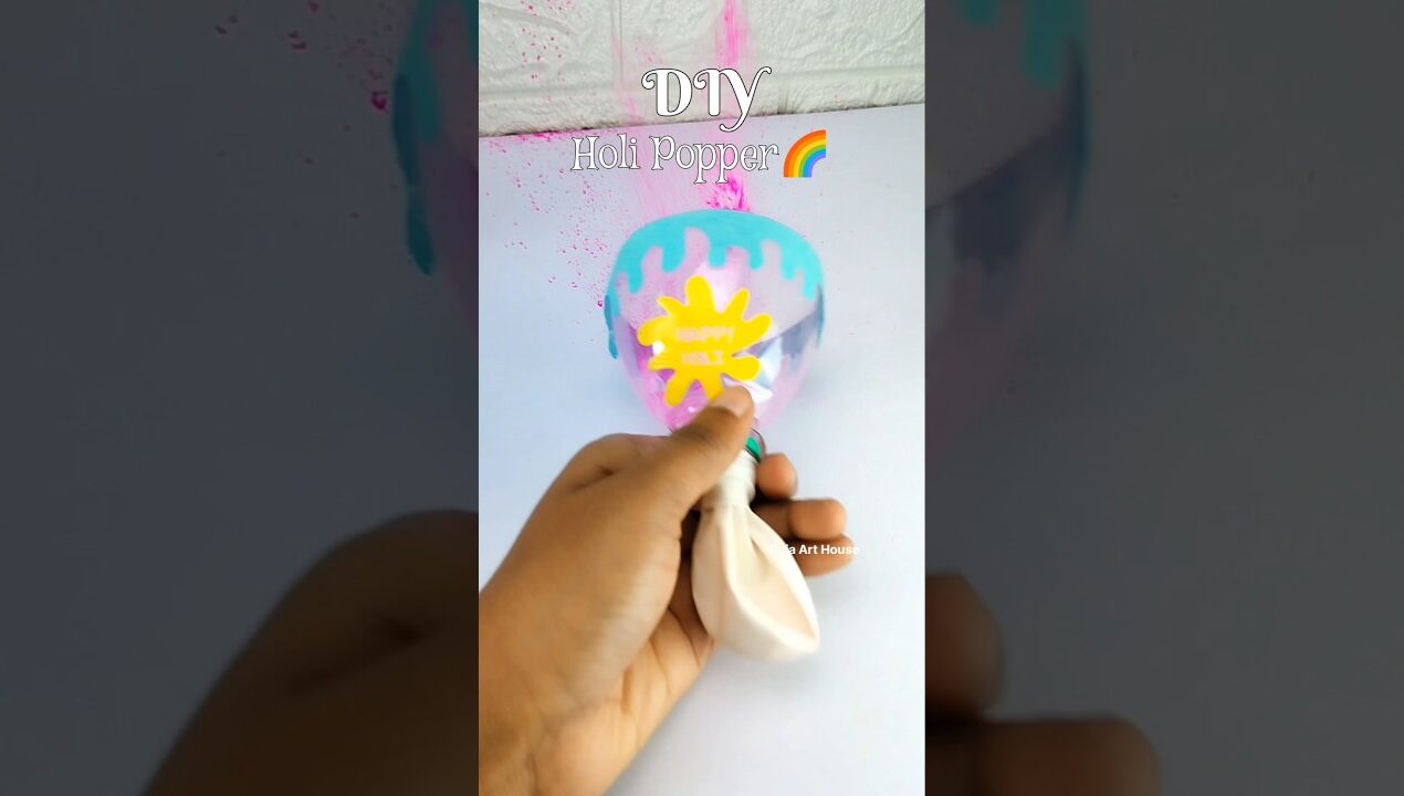 Holi Prank Idea | Holi Popper | Holi Craft | #holi #happyholi #craft #holiprank #diy #holi2026