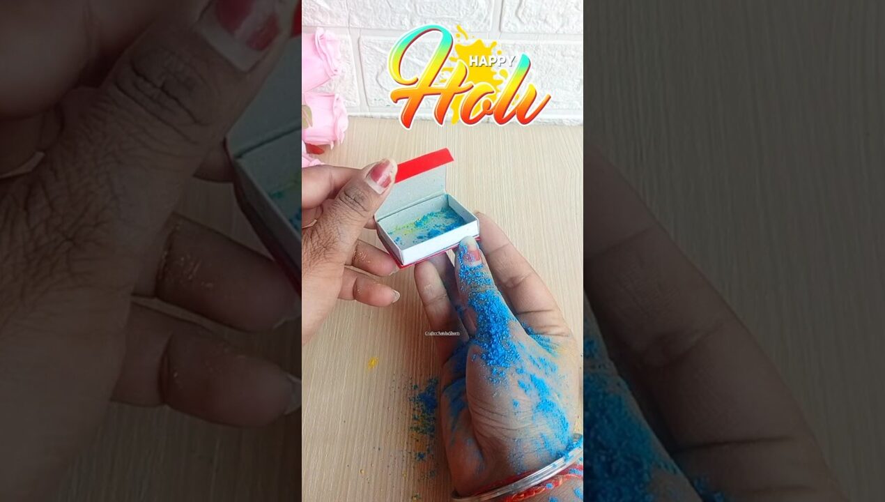 Holi Prank Idea | DIY Holi Card | Holi Hack #diy​#holicraft​ #holiprank​#holiidea​#happyholi​ #craft