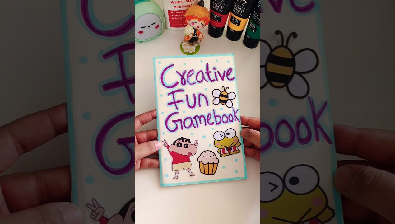 DIY Homemade Creative Fun Game Book 😲🌈best out of waste/easy craft ideas/paper craft #shorts #craft