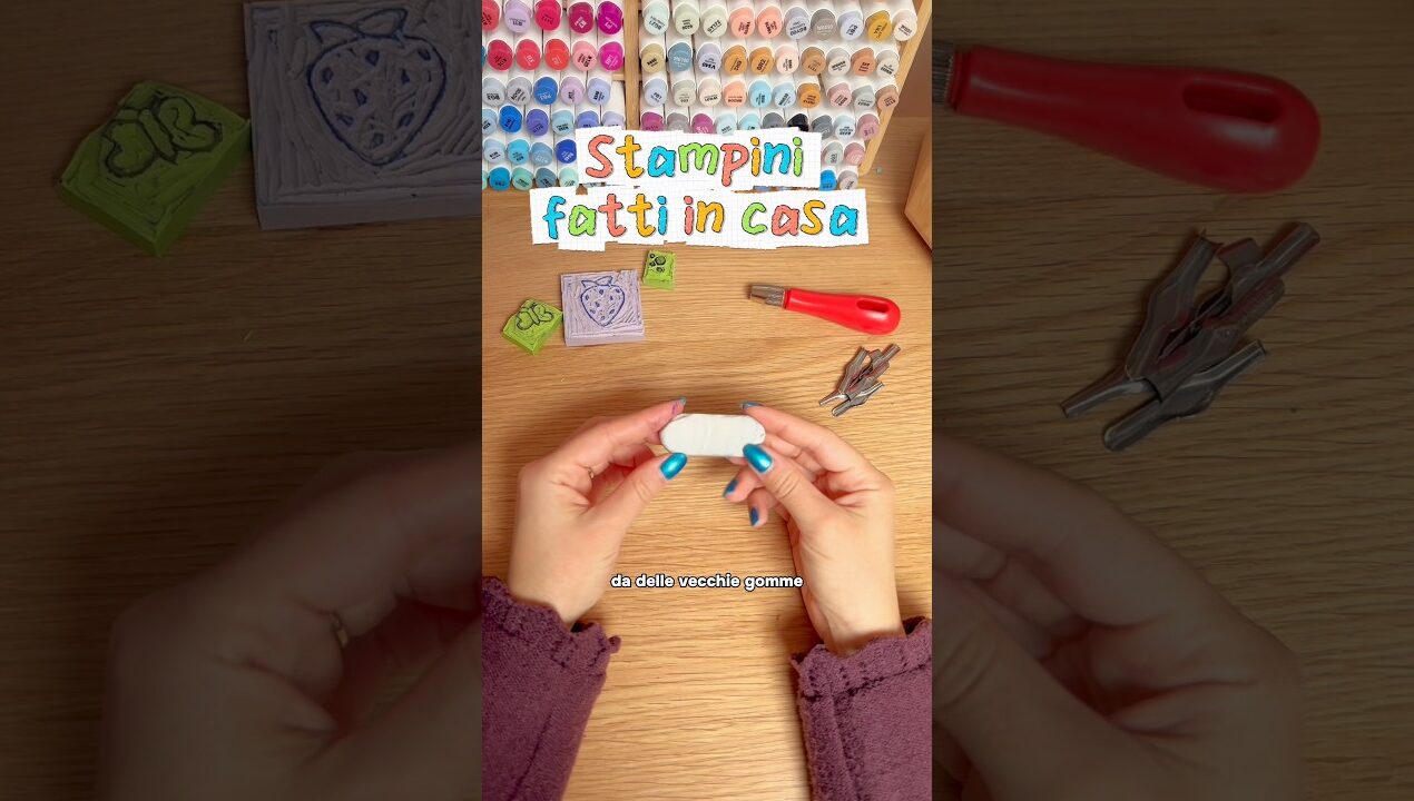 Stampini fatti in casa per tutti! #diy #tutorial #disegno #timbri #stamp #drawing #art #idee #arte