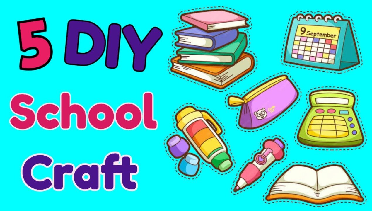 5 EASY CRAFT IDEAS | School Craft Idea | DIY Craft/ School hacks/ Origami craft/paper craft idea