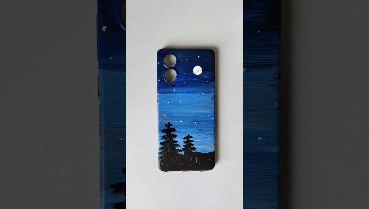 Phone Case Painting Ideas | Satisfying Phone case Painting #satisfying #painting#artwork#diy #shorts