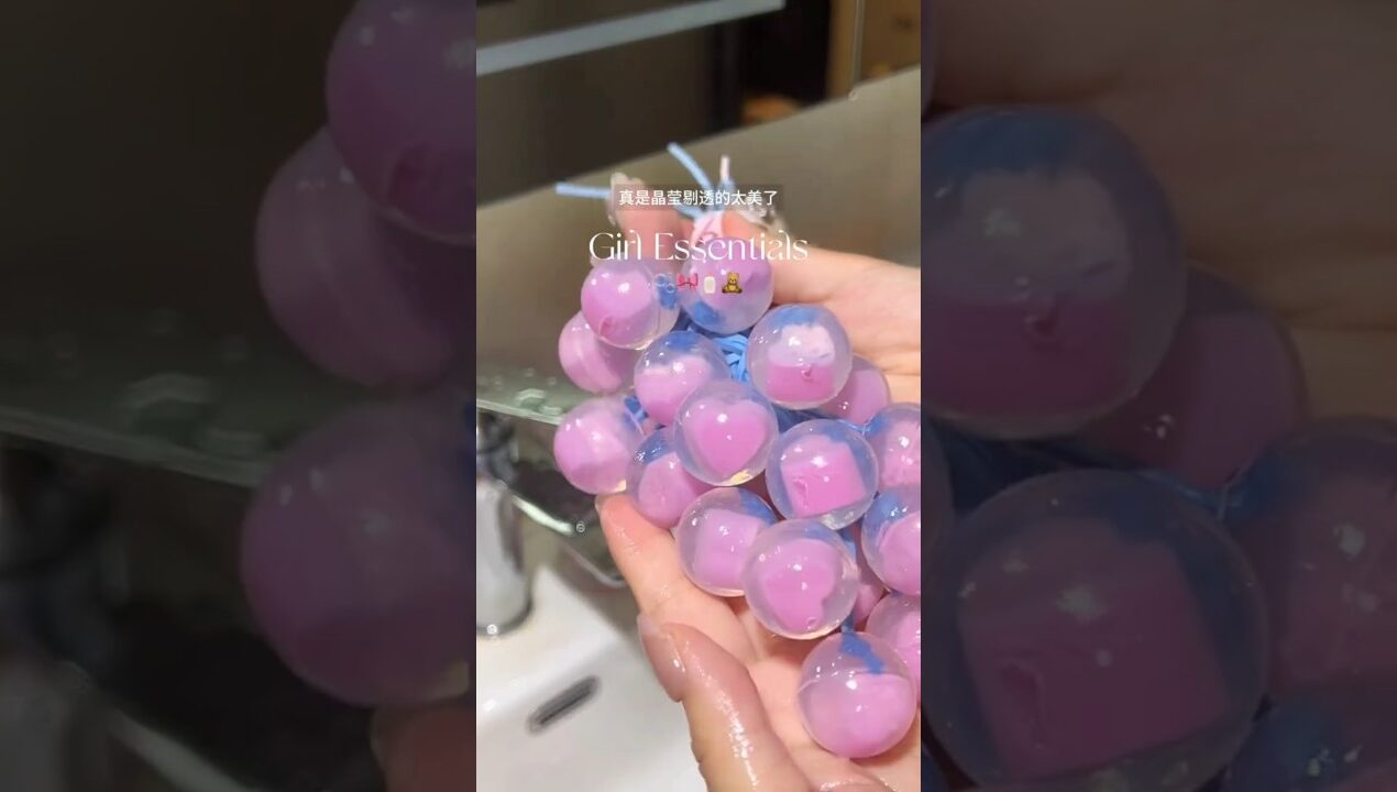 🍇💦 Grape or Glam? This Rose Soap Will Fool You! #aesthetic #diy #diysoap #grapesoap #girly #asmr