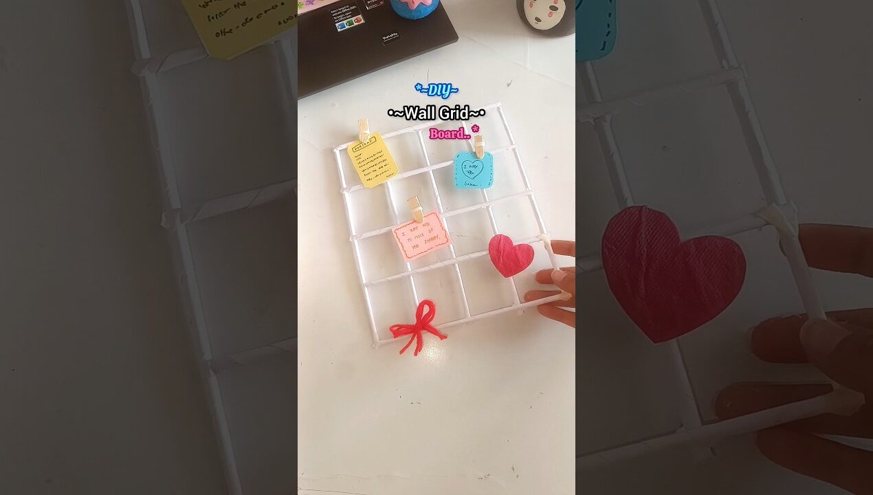 Diy ✨ Wall Grid | #diy #craft #shorts #ytshorts