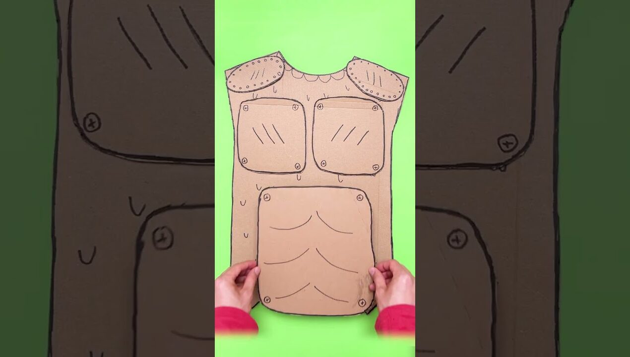 👹 Monster Under the Bed? 🛏️ Make a Cardboard Shield! #diy #craft