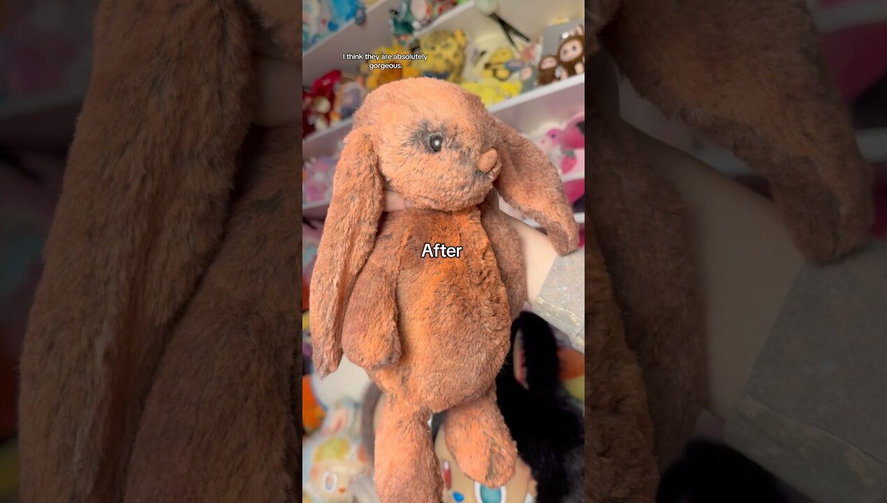 🍑🐰 #jellycat #jellycats #jellycatcollection  #diy #customized