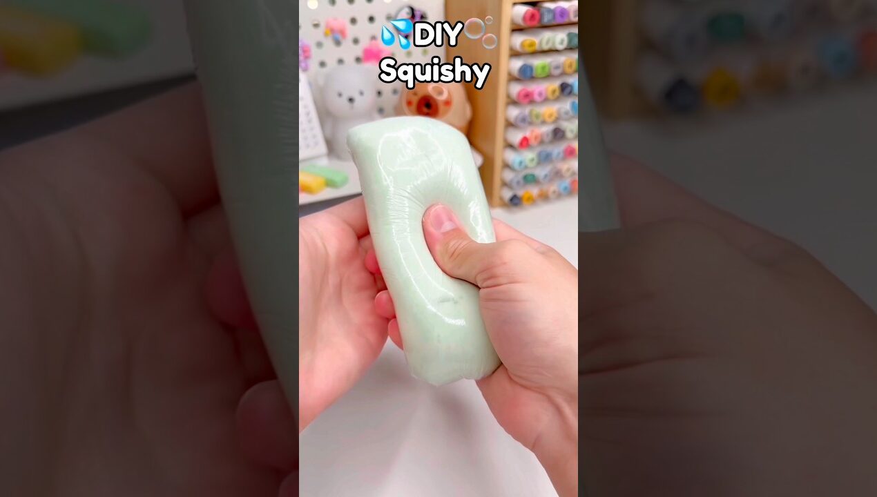 🫧DIY No Paper Squishy☁️!? #papercrafts #cutecrafts #diycrafts #diy #crafts #craft #squishy