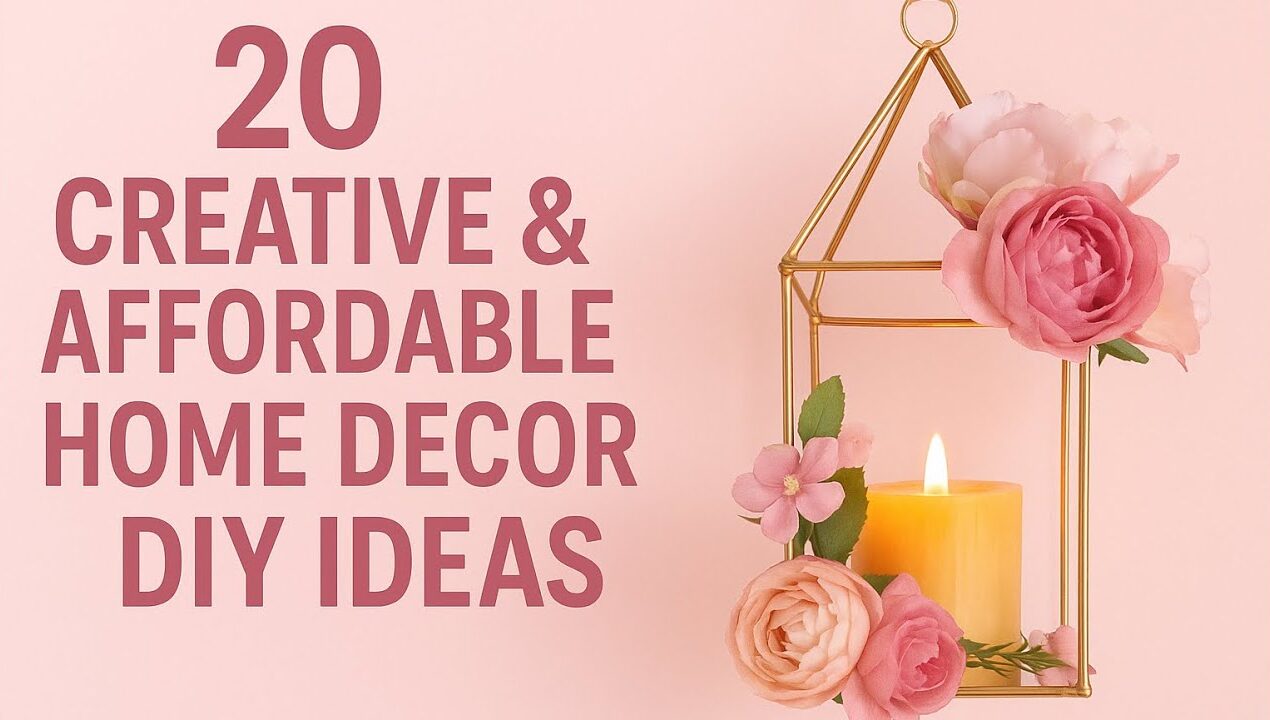 20 Creative & Affordable Home Décor DIY Ideas You’ll Fall in Love With! 💕✨