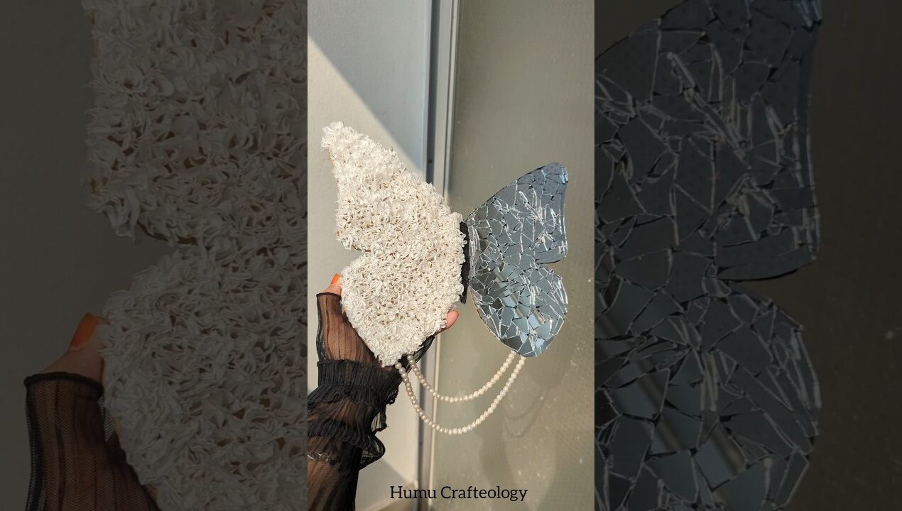 💖DIY wall decor idea from broken mirror #shrots #diy #ideas #mirror #viral #trending