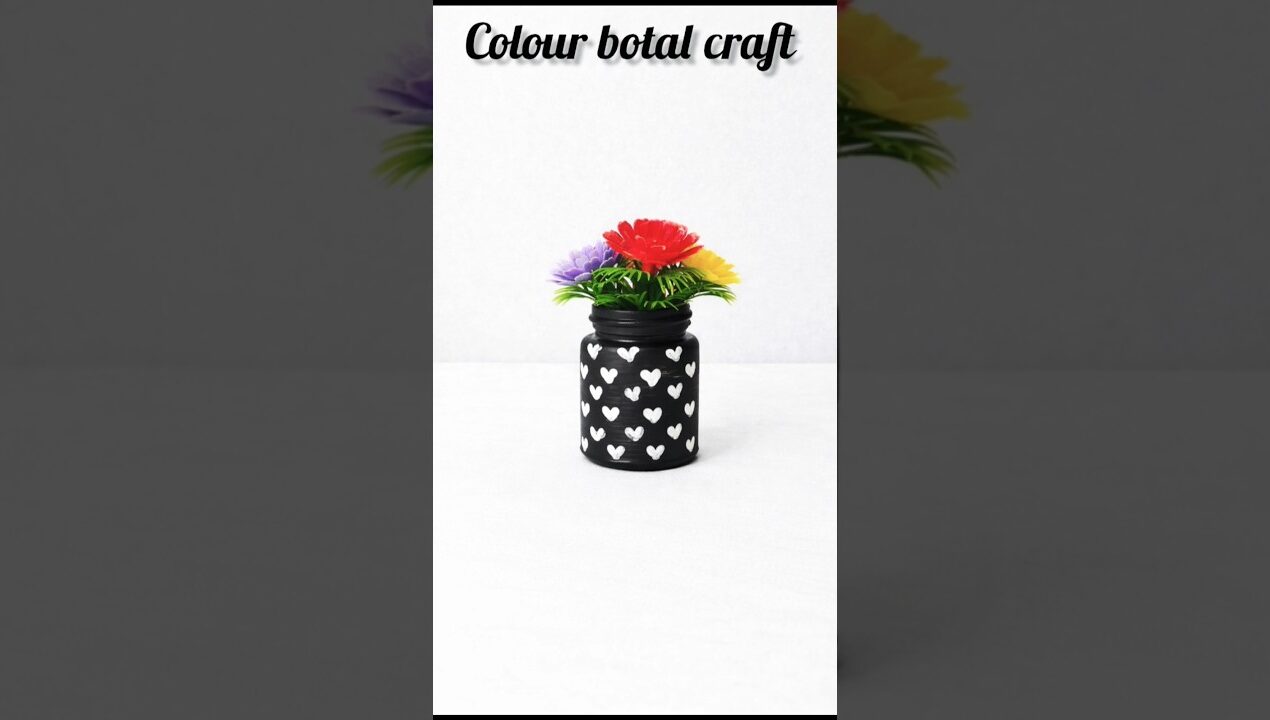 Botal craft ideas 💡🎀💖💐 #diy #craftyhome #craft