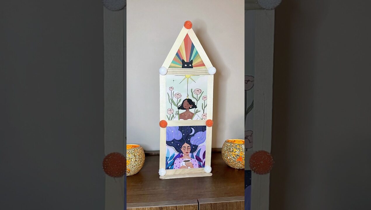 Popsicle Stick Frame DIY | Women’s Day Gift Idea 💝