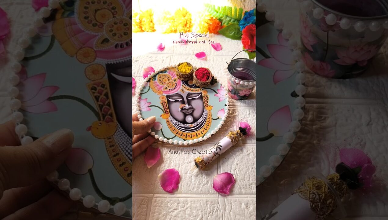 Handmade Laddu Gopal Holi Set | DIY Thakur Ji Holi Decoration #shorts #laddugopalholiset #diyideas