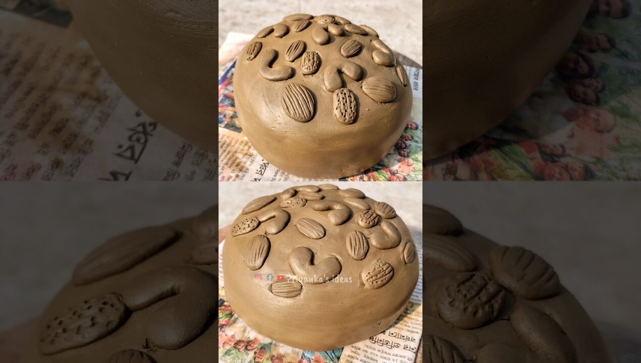 মাটির ফ্রুট কেক বানানো #shorts #creative #craft #viralvideo #pottery #viralshorts #diy #art