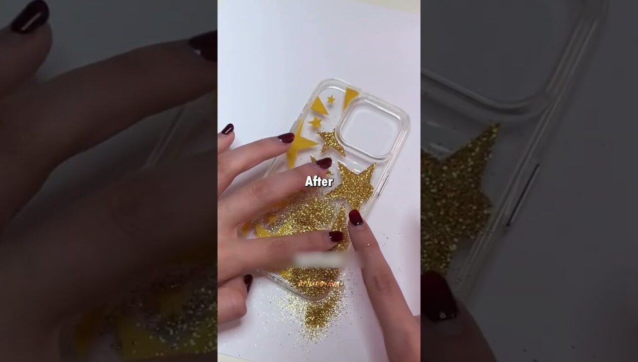 DIY Glitter Phone Case ✨ How to Make a Resin Star Case That Won’t Shed!