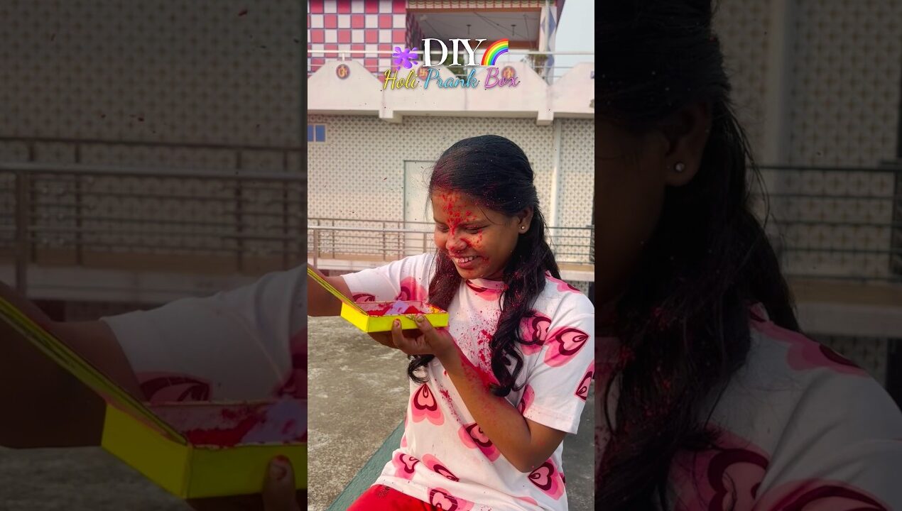 DIY Holi🫟 Prank Box | Holi Craft Ideas #diy #holi #holiprank #holicraft #happyholi #diy #shorts