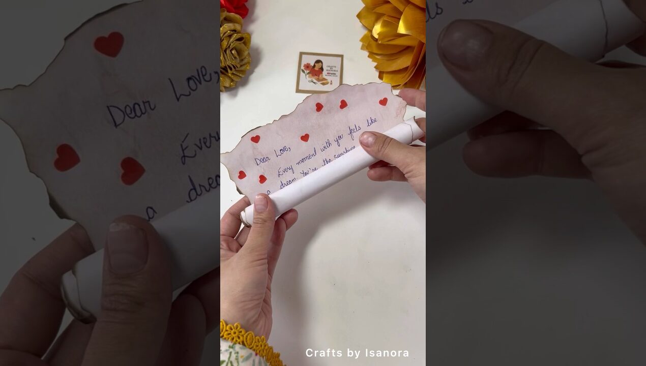 DIY Love Letter 💌 #crafts #shorts #viralshorts